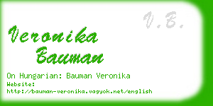 veronika bauman business card